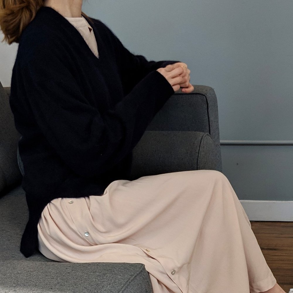 Soft Pink Dress with button detail